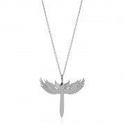 Сребърно колие Angel Wings