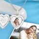 Сребърно колие Heart Photo Locket - 8-ми март